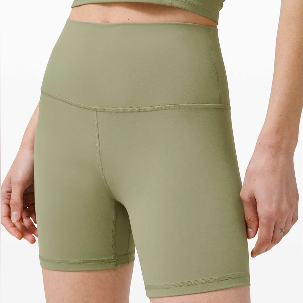 Lululemon Rosemary Green Biker Short (size 8)